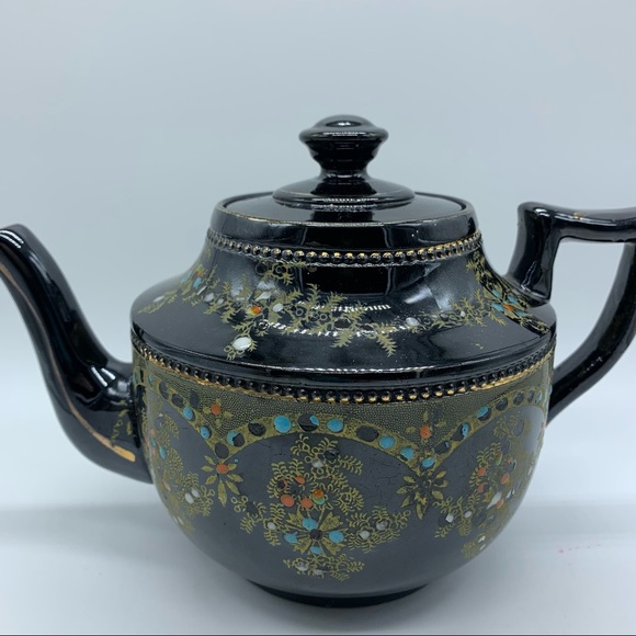 Antique pre-1910 English Black Teapot - Picture 7 of 10